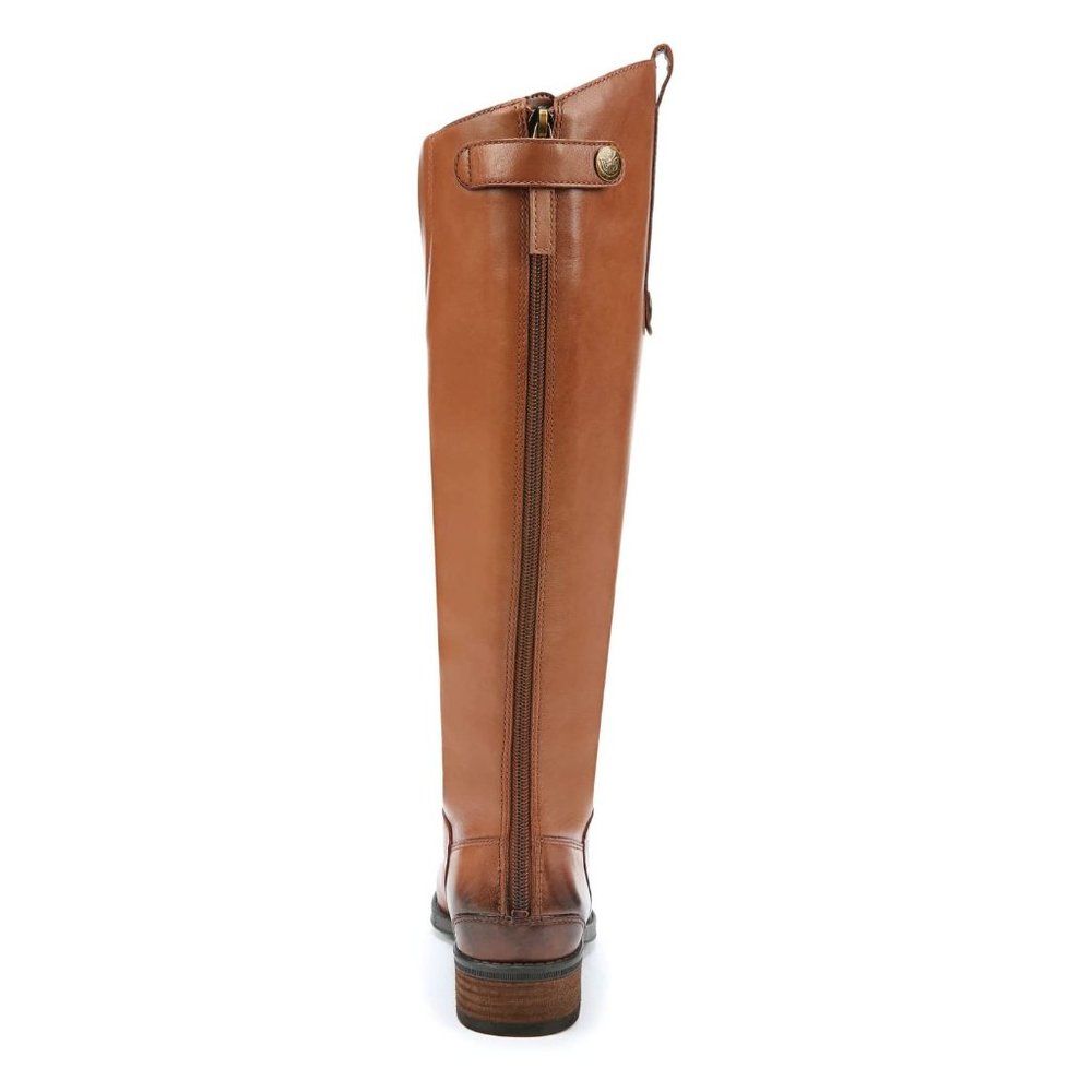 Sam Edelman Tall Leather Riding Boots in Cognac Brown - Picture 3 of 8